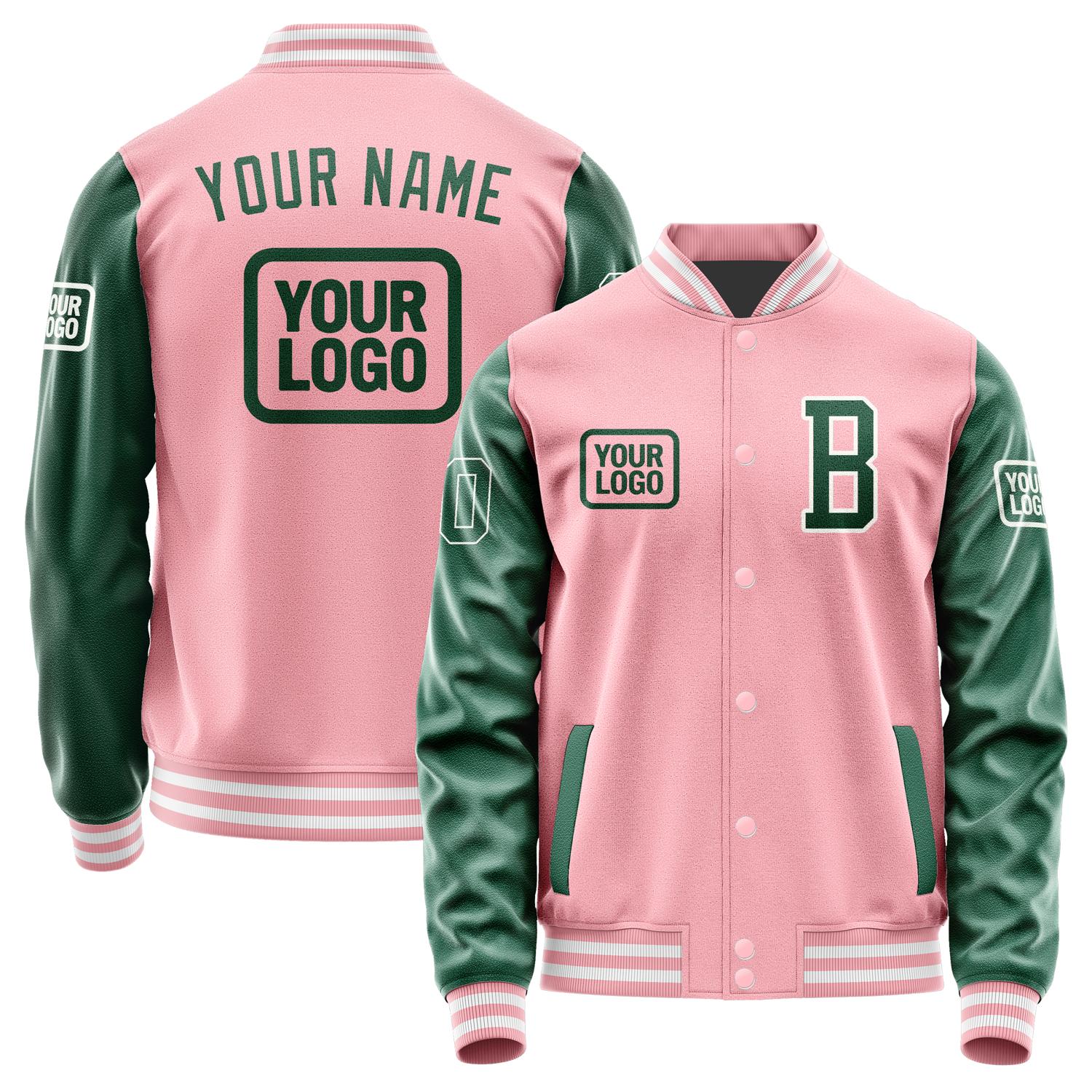 Custom Light Pink Green Jacket JA212105211818050518