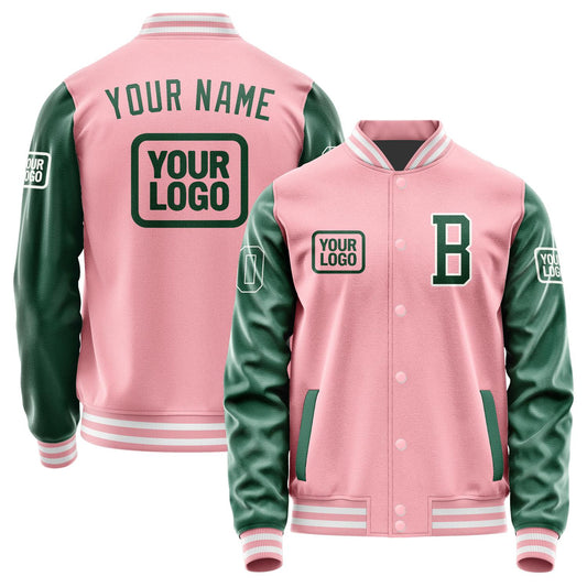 Custom Light Pink Green Jacket JA212105211818050518