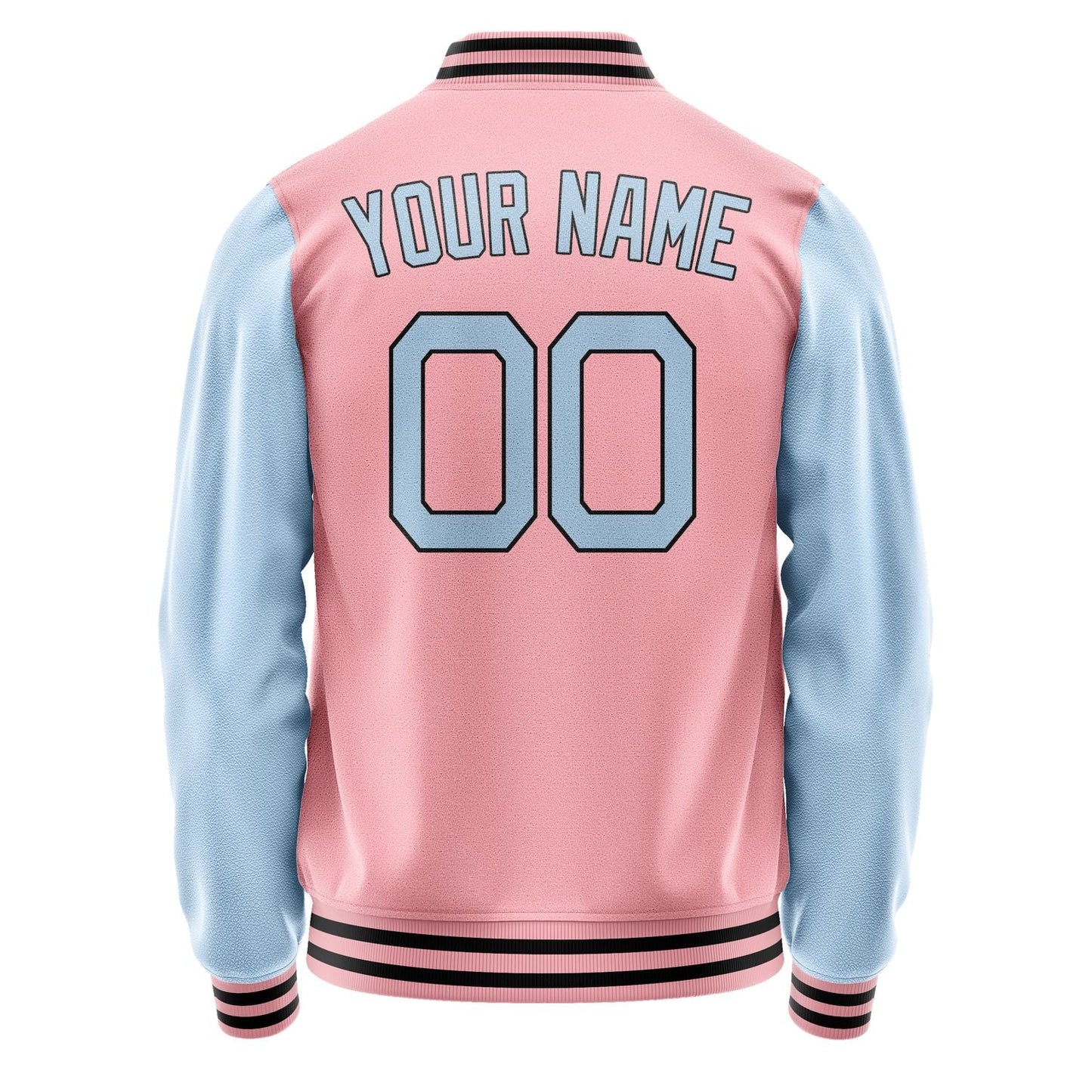 Custom Light Pink Light Blue Jacket JA2121082117B21708