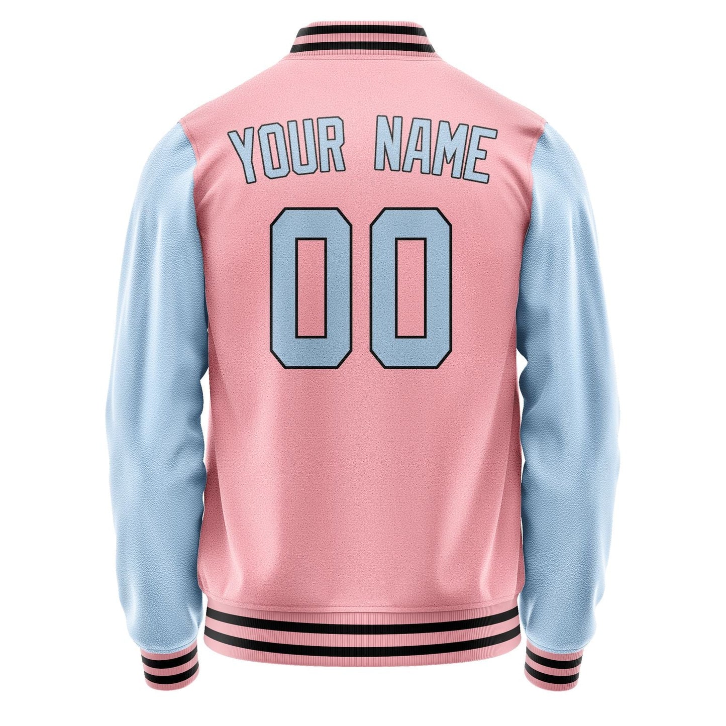 Custom Light Pink Light Blue Jacket JA2121082117B31708