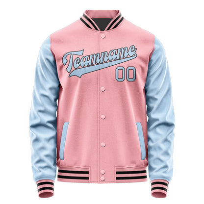 Custom Light Pink Light Blue Jacket JA2121082117B31708