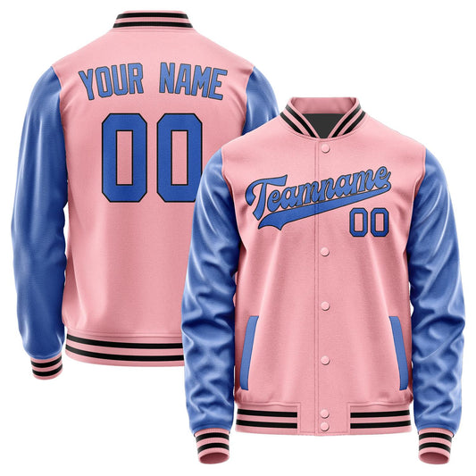 Custom Light Pink Sky Blue Jacket JA2121092117B31709