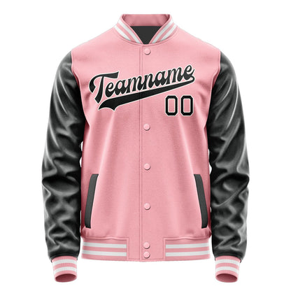 Custom Light Pink Black Jacket JA2121172118B31817