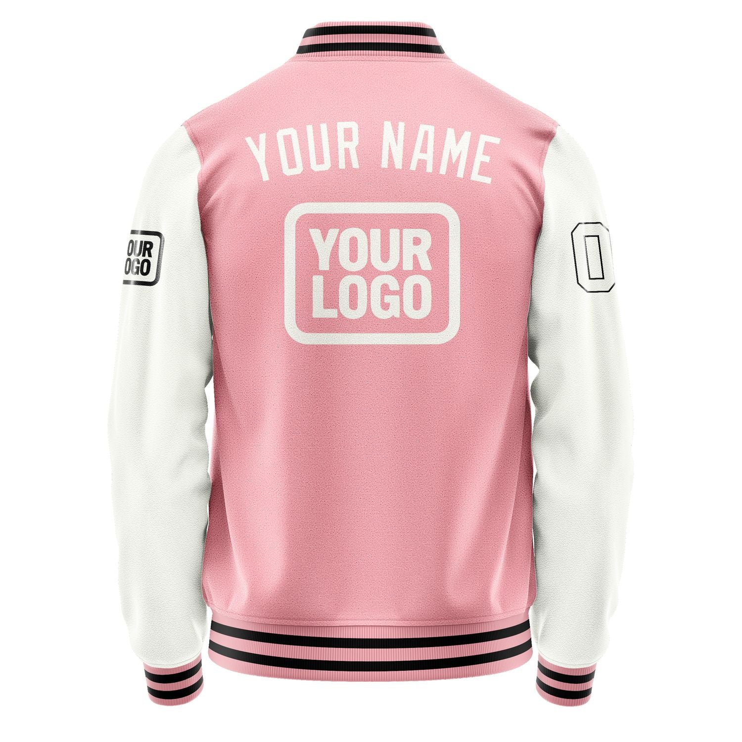 Custom Light Pink White Jacket JA212118211717181817