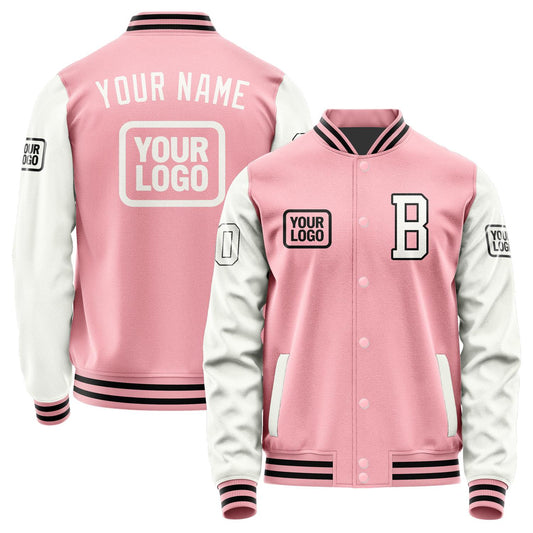 Custom Light Pink White Jacket JA212118211717181817