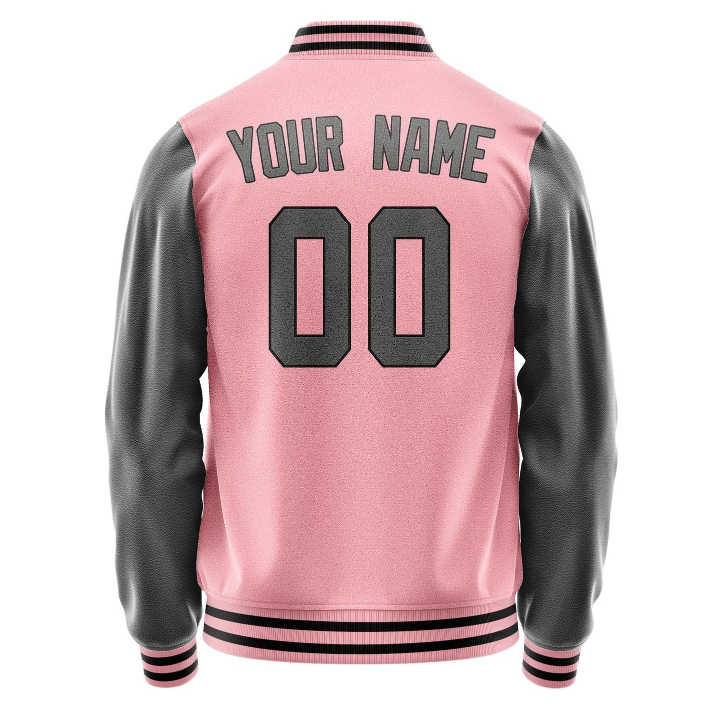 Custom Light Pink Dark Grey Jacket JA2121202117B31720