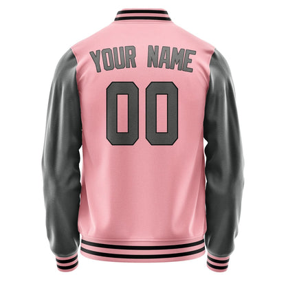Custom Light Pink Dark Grey Jacket JA2121202117B31720