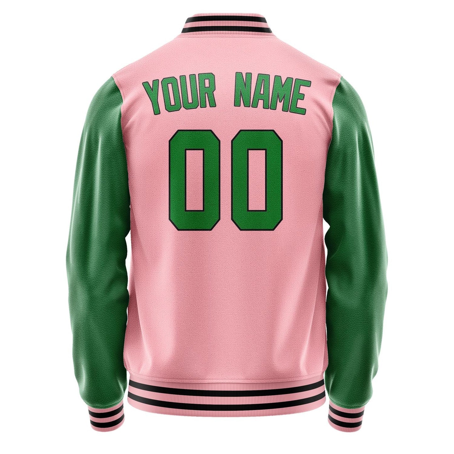 Custom Light Pink Emerald Green Jacket JA2121242117B31724