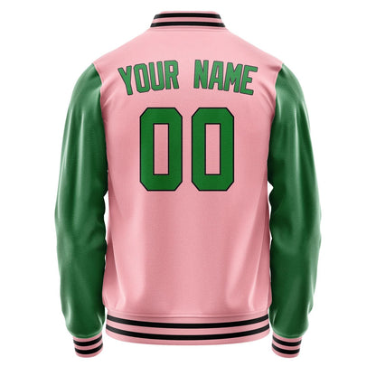Custom Light Pink Emerald Green Jacket JA2121242117B31724