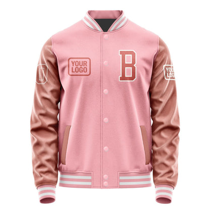 Custom Light Pink Copper Rose Jacket JA212129211818292918