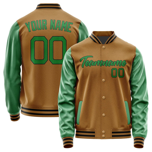 Custom Khaki Emerald Green Jacket JA2222242217B21724