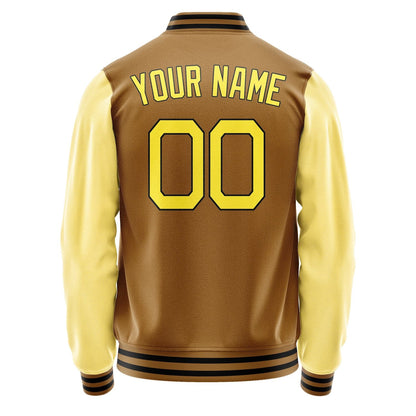 Custom Khaki Light Yellow Jacket JA2222262217B21726