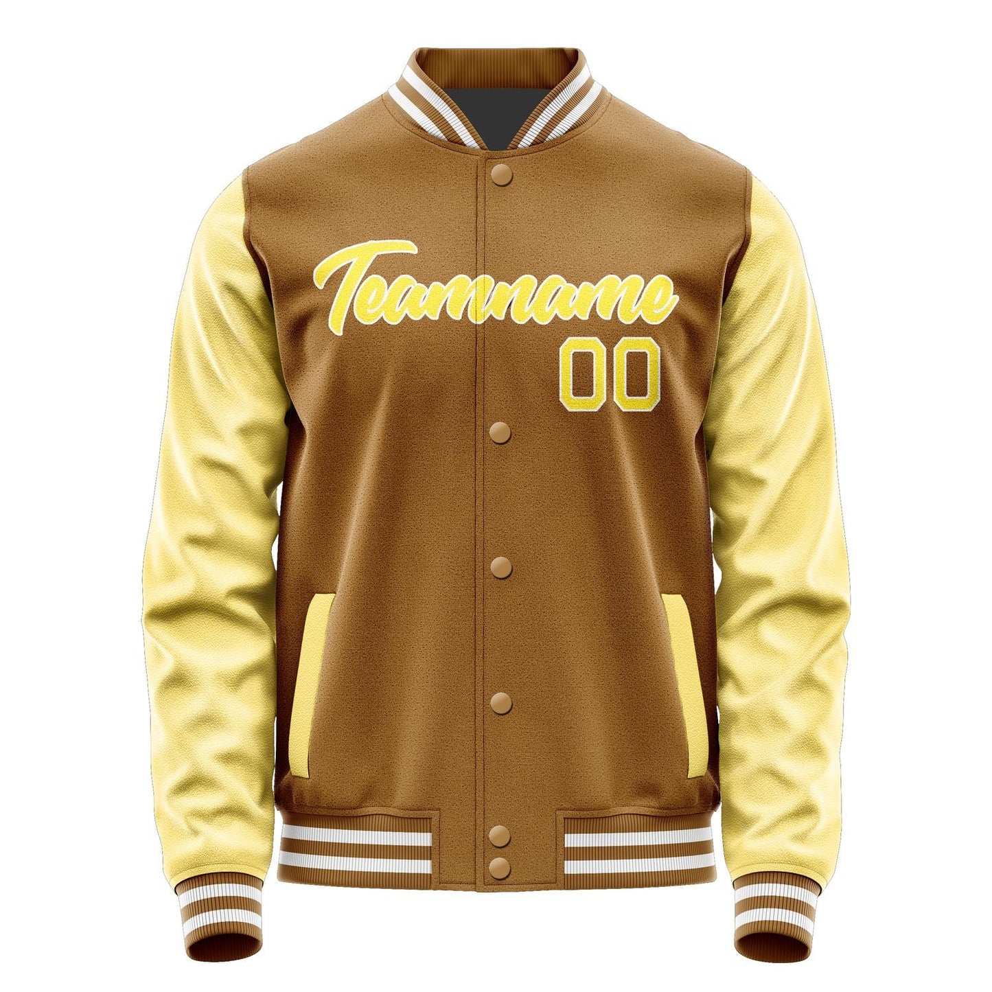 Custom Khaki Light Yellow Jacket JA2222262218B21826