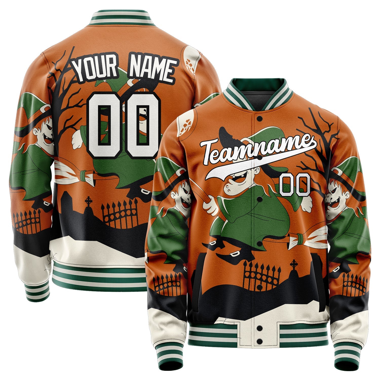 Custom Brown Halloween Jacket JA2240927SK003