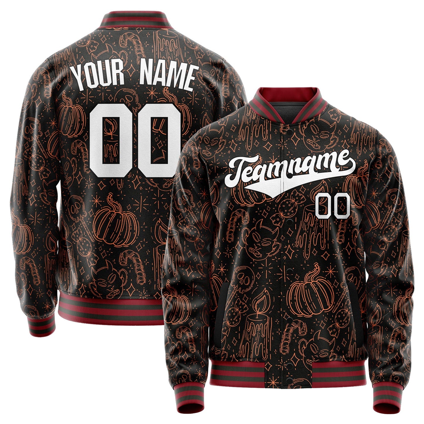 Custom Black Halloween Jacket JA2240927SK005