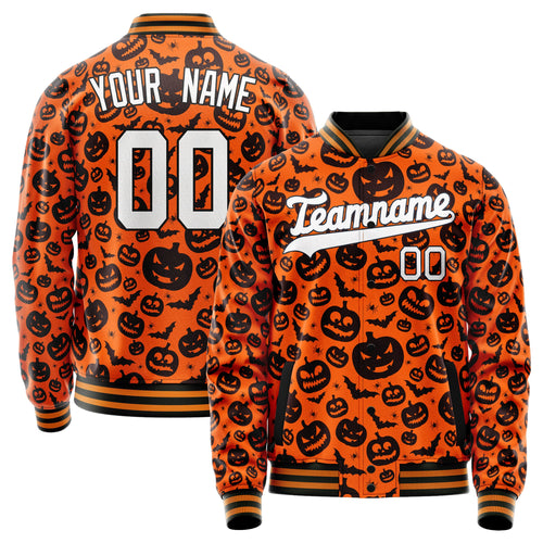 Custom Orange Halloween Jacket JA2240927SK019