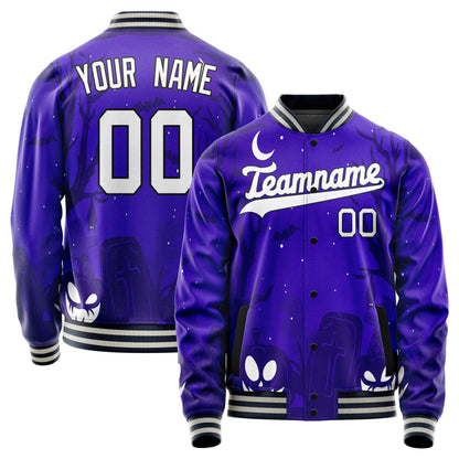 Custom Blue Halloween Jacket JA2240927SK024