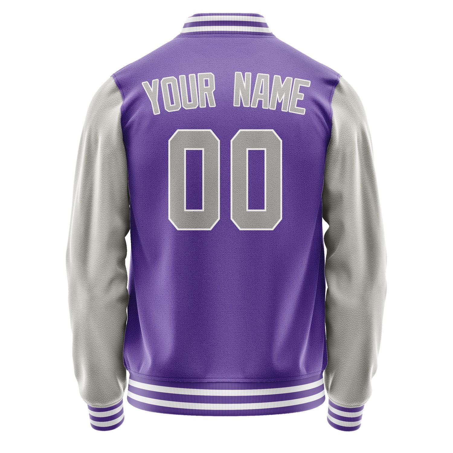 Custom Light Purple Gray Jacket JA2323042318B31804