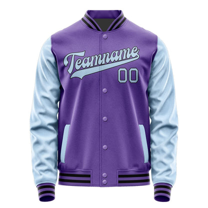 Custom Light Purple Light Blue Jacket JA2323082317B31708