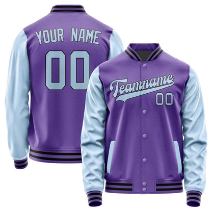 Custom Light Purple Light Blue Jacket JA2323082317B31708
