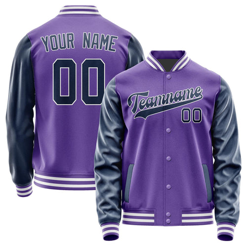 Custom Light Purple Blue Jacket JA2323102318B31810