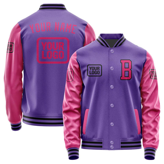 Custom Light Purple Pink Jacket JA232313231717131317