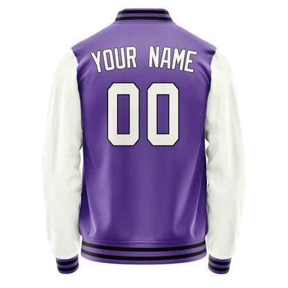 Custom Light Purple White Jacket JA2323182317B31718