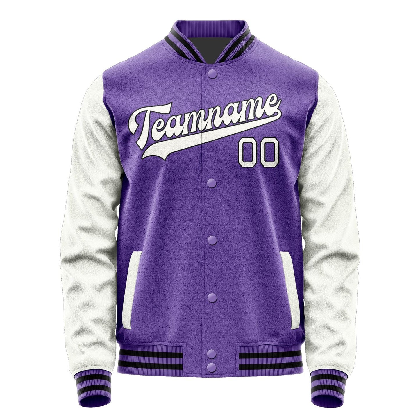 Custom Light Purple White Jacket JA2323182317B31718