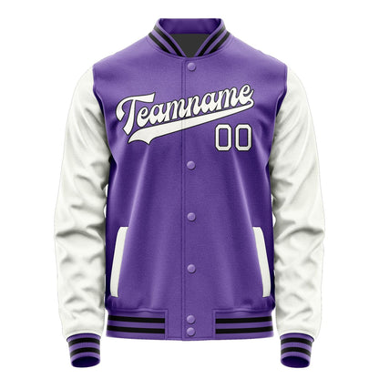Custom Light Purple White Jacket JA2323182317B31718