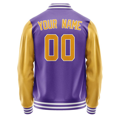 Custom Light Purple Yellow Jacket JA2323192318B31819