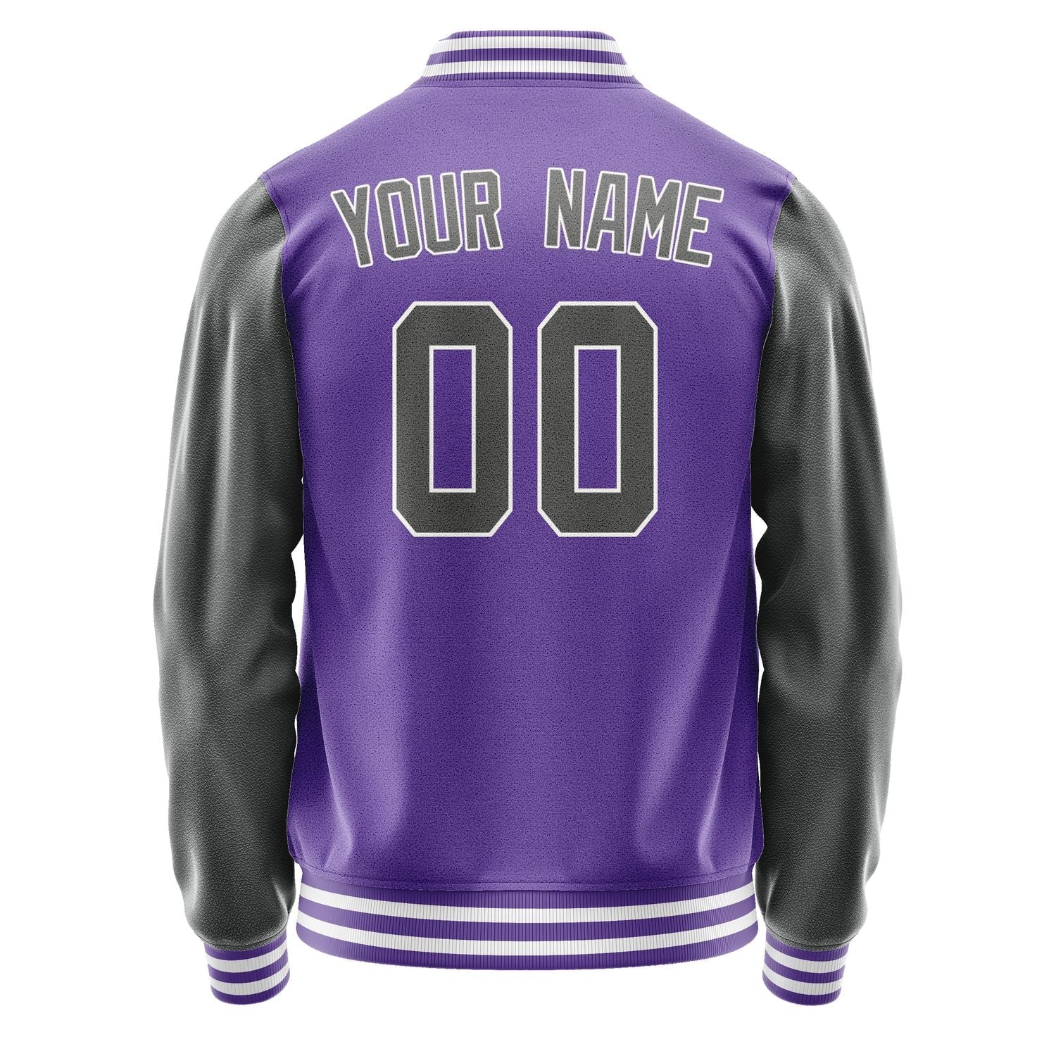 Custom Light Purple Dark Grey Jacket JA2323202318B31820