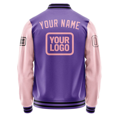 Custom Light Purple Light Pink Jacket JA232321231717212117