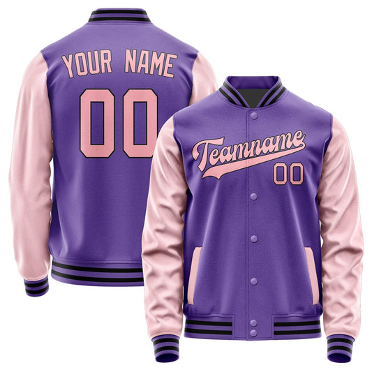 Custom Light Purple Light Pink Jacket JA2323212317B31721