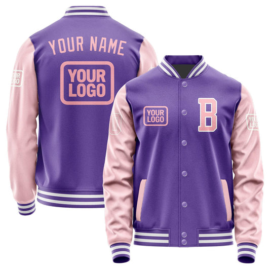Custom Light Purple Light Pink Jacket JA232321231818212118