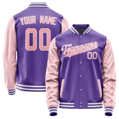 Custom Light Purple Light Pink Jacket JA2323212318B31821