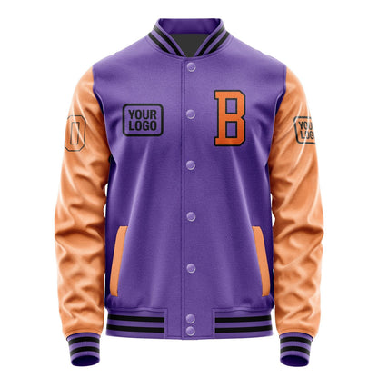 Custom Light Purple Orange Jacket JA232328231717282817
