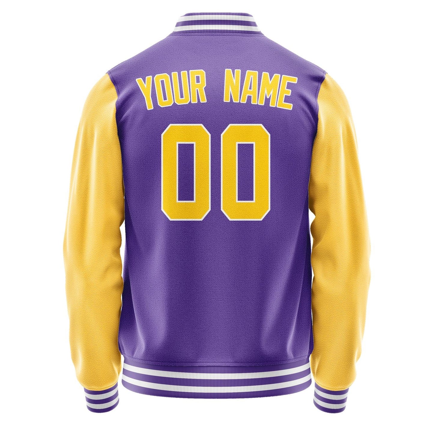 Custom Light Purple Gold Jacket JA2323302318B31830