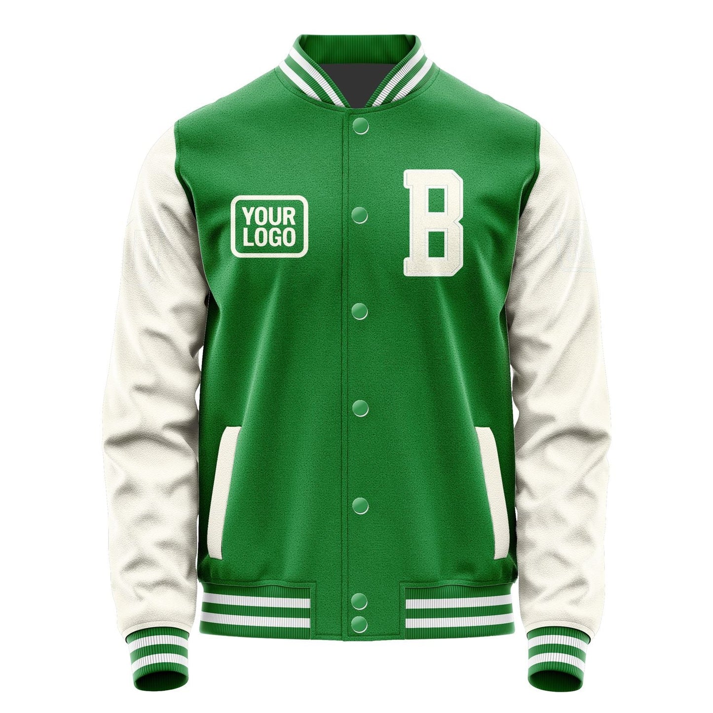 Custom Emerald Green Cream Jacket JA242403241818030318