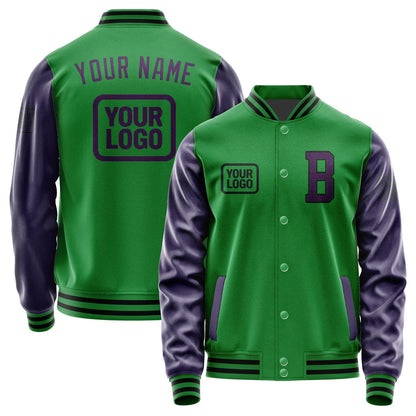 Custom Emerald Green Purple Jacket JA242407241717070717