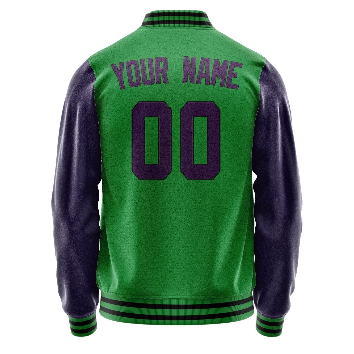 Custom Emerald Green Purple Jacket JA2424072417B31707