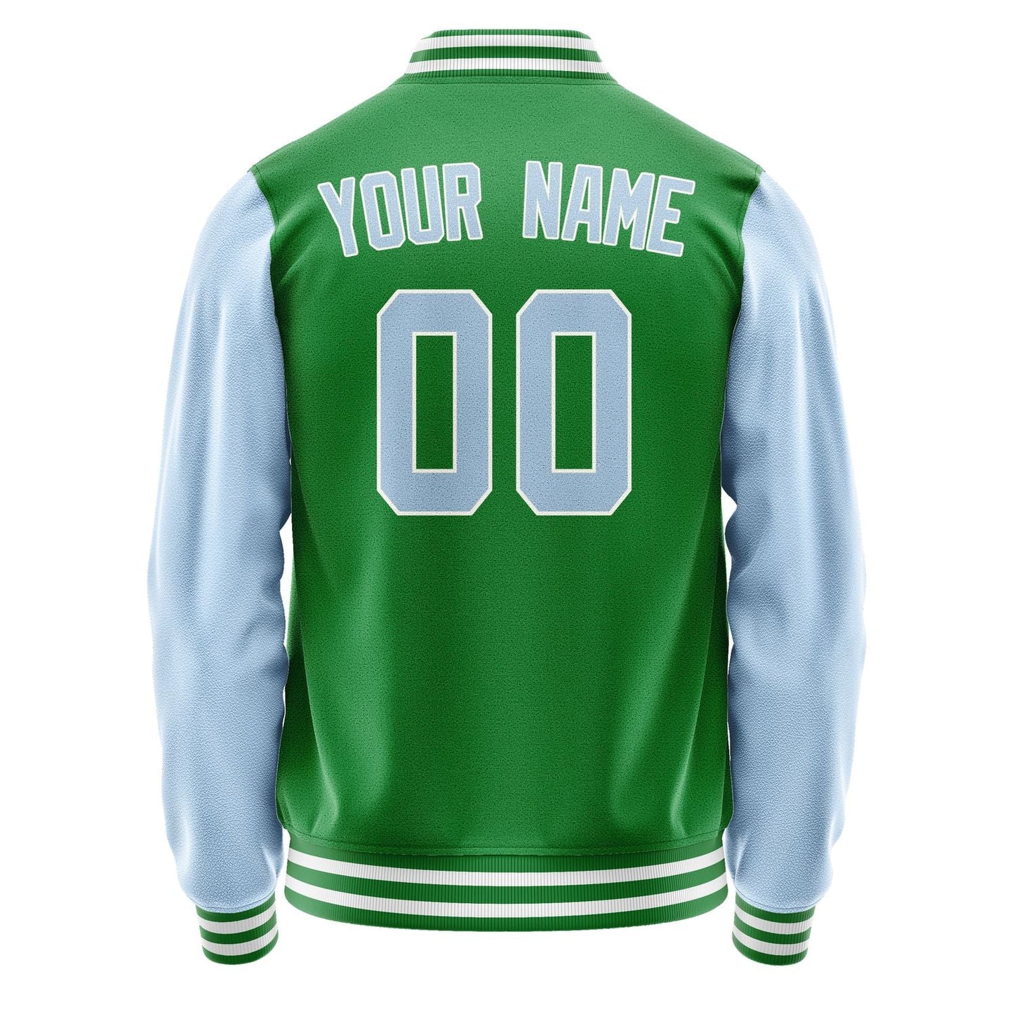 Custom Emerald Green Light Blue Jacket JA2424082418B31808