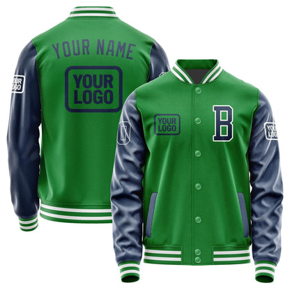 Custom Emerald Green Blue Jacket JA242410241818101018