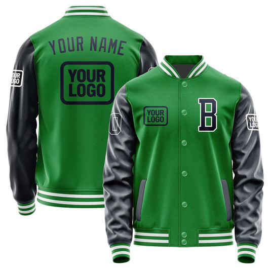 Custom Emerald Green Navy Jacket JA242411241818111118