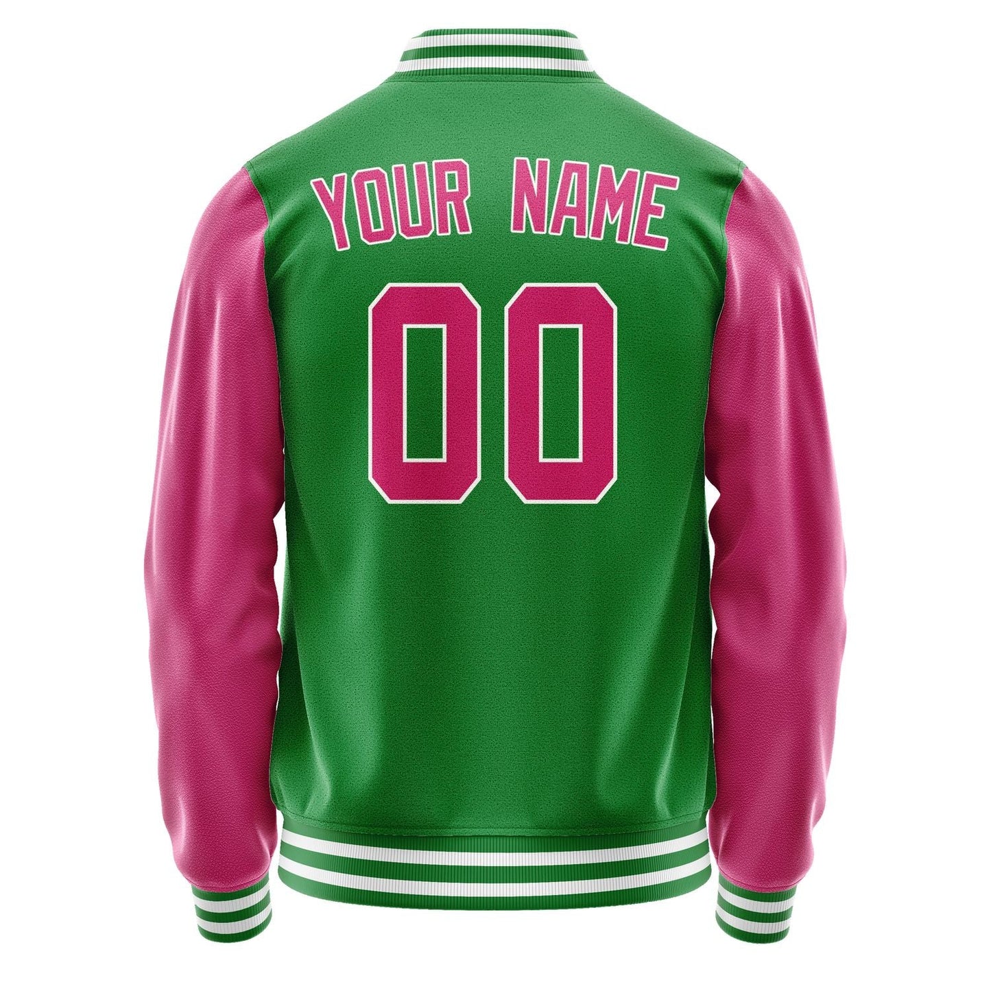 Custom Emerald Green Pink Jacket JA2424132418B31813