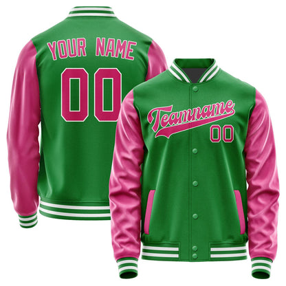 Custom Emerald Green Pink Jacket JA2424132418B31813