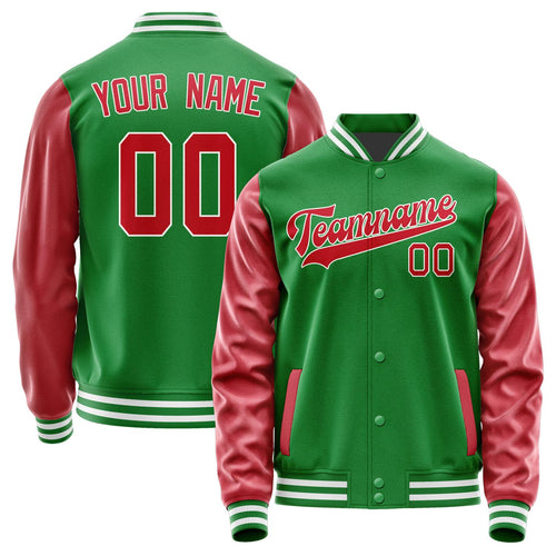 Custom Emerald Green Red Jacket JA2424142418B31814