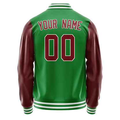 Custom Emerald Green Crimson Red Jacket JA2424152418B31815