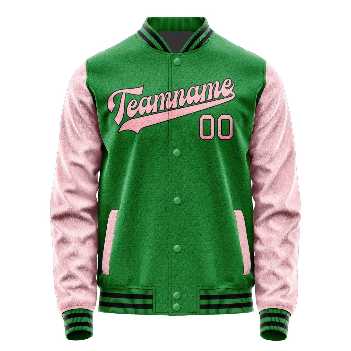 Custom Emerald Green Light Pink Jacket JA2424212417B31721