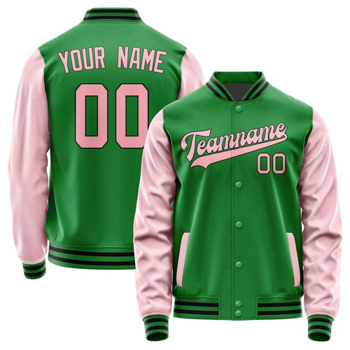 Custom Emerald Green Light Pink Jacket JA2424212417B31721