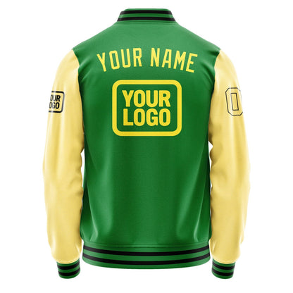 Custom Emerald Green Light Yellow Jacket JA242426241717262617